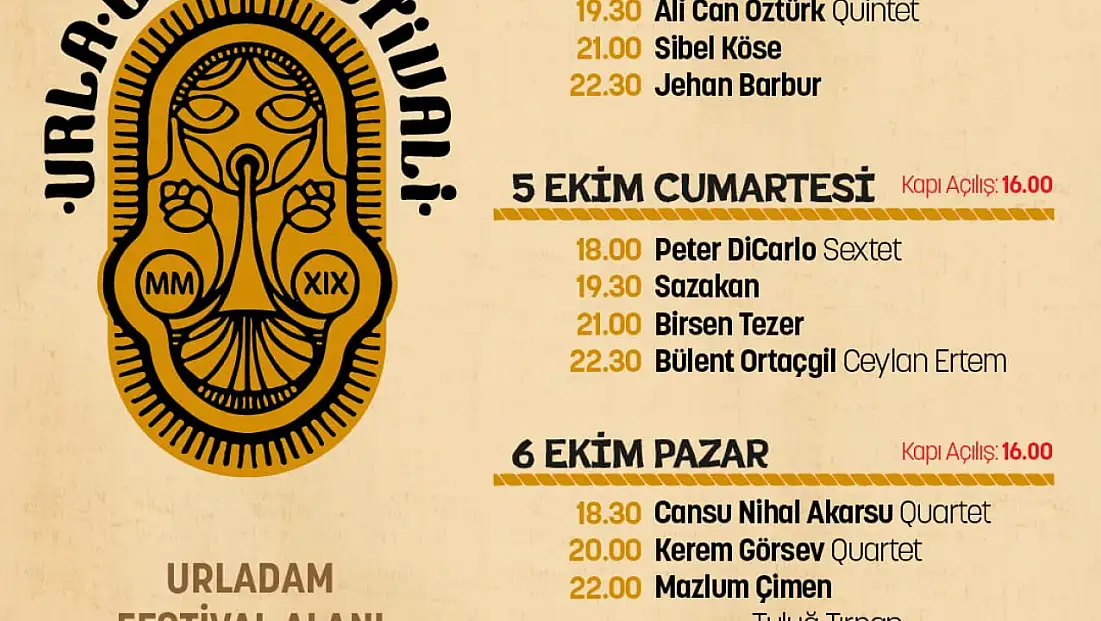 6. Urla Caz Festivali Başlıyor