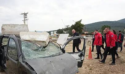 Torbalı'daki Enkaz Eğitim Sahası'na AFAD'tan ziyaret