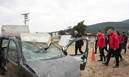 Torbalı'daki Enkaz Eğitim Sahası'na AFAD'tan ziyaret