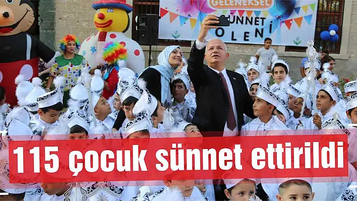 115 çocuk sünnet ettirildi