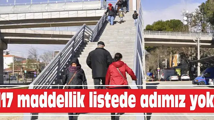 117 maddellik listede adımız yok!