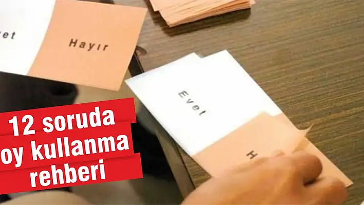 12 soruda oy kullanma rehberi