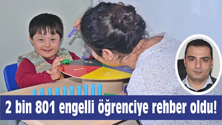 2 bin 801 engelli öğrenciye rehber oldu!