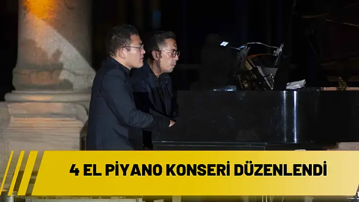 4 el piyano konseri düzenlendi