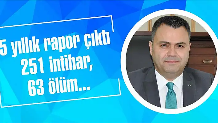 5 yıllık rapor çıktı 251 intihar, 63 ölüm