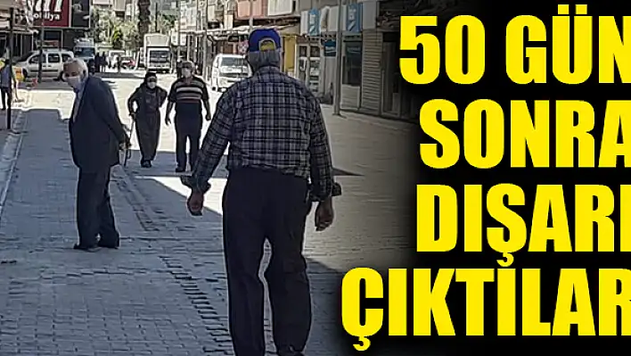 65 yaş üzeri vatandaşlar güzel havanın tadını çıkardı