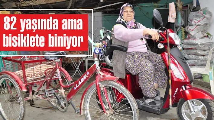 82 yaşında ama bisiklete biniyor