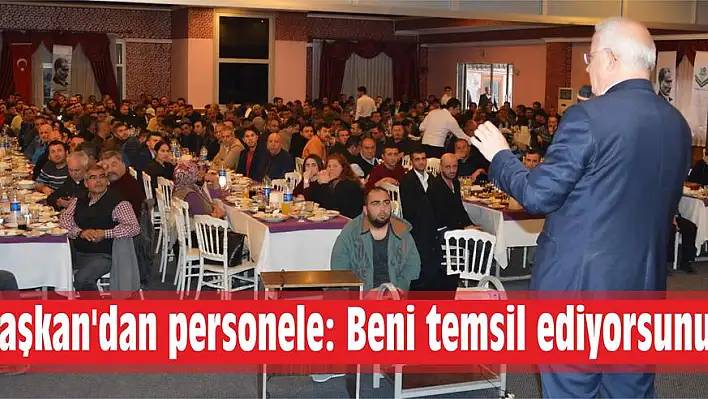 Başkan'dan belediye işçilerine teşekkür yemeği