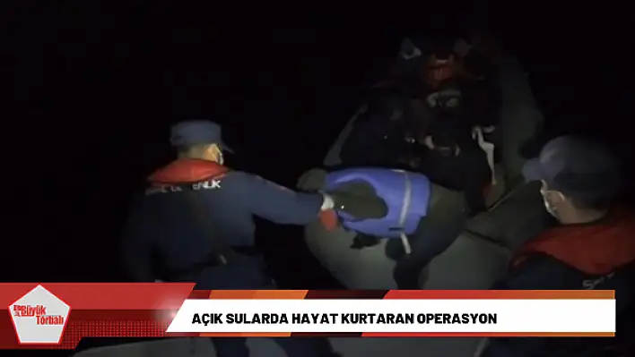 Açık sularda hayat kurtaran operasyon