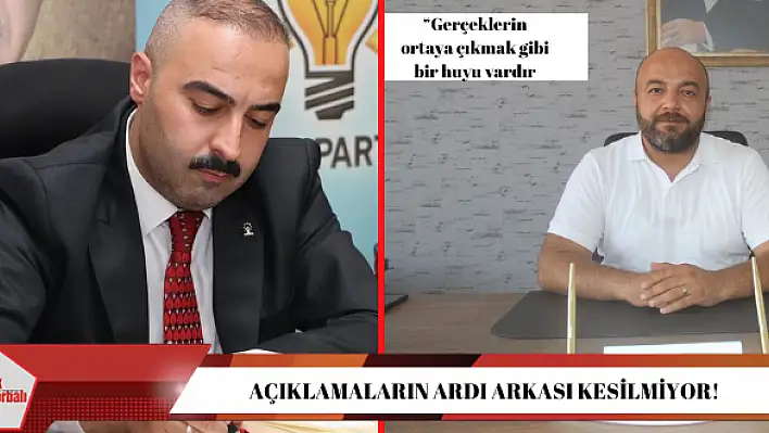 Açıklamaların ardı arkası kesilmiyor!