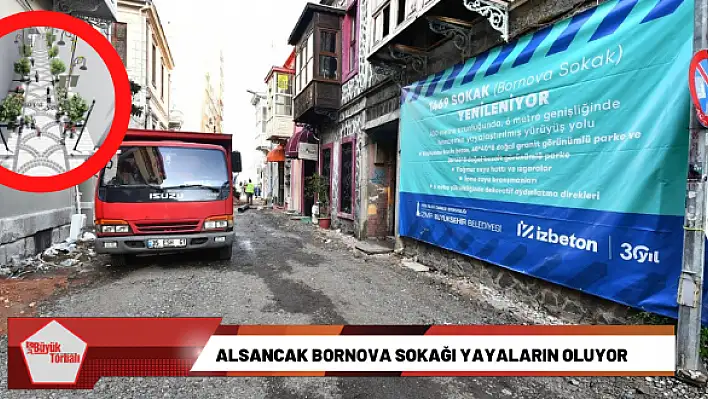 Alsancak Bornova Sokağı yayaların oluyor