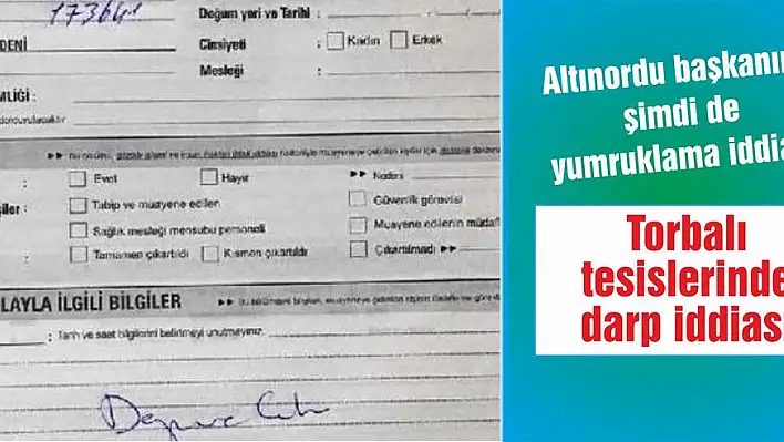 Altınordu başkanına şimdi de yumruklama iddiası