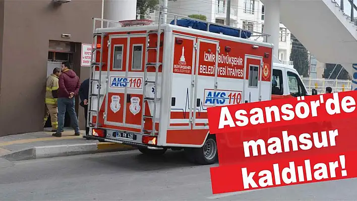 Asansör'de mahsur kaldılar!