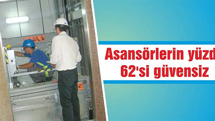 Asansörlerin yüzde 62'si güvensiz