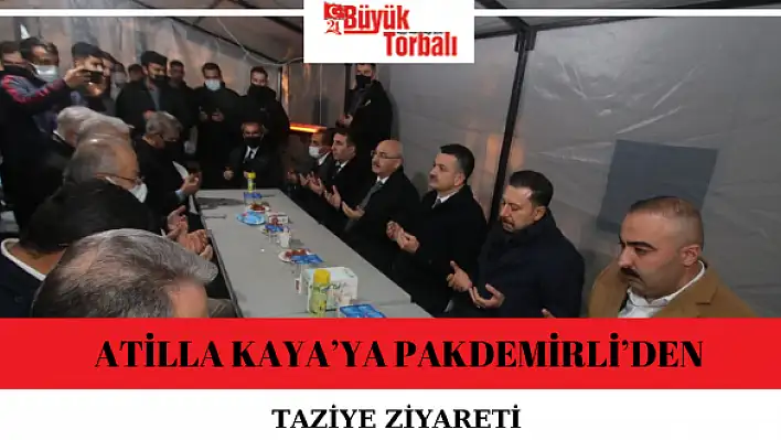 Atilla Kaya'ya Pakdemirli'den taziye ziyareti