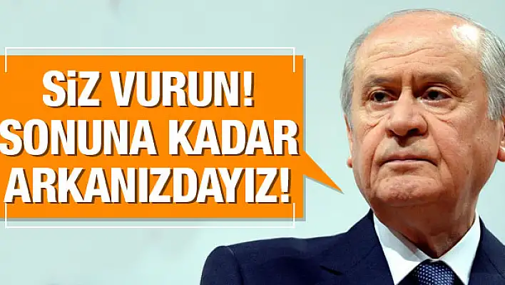 Bahçeli’den hükümete hem destek hem uyarı!