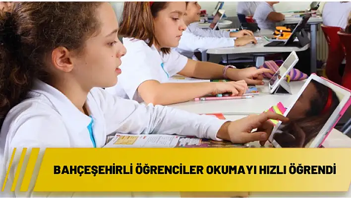 Bahçeşehirli öğrenciler okumayı hızlı öğrendi