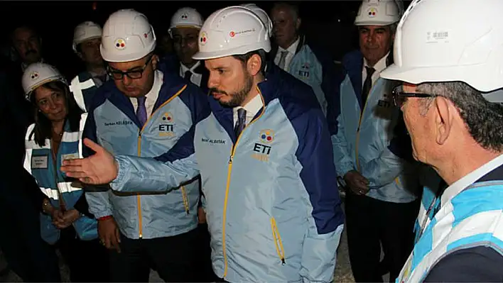 Bakan Albayrak, Kırka Bor İşletmesinde incelemelerde bulundu