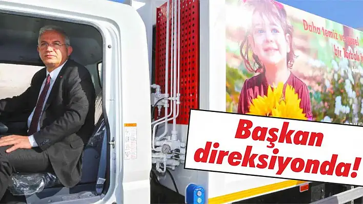 Başkan direksiyonda!