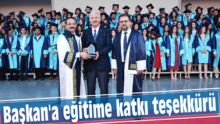 Başkan'a eğitime katkı teşekkürü