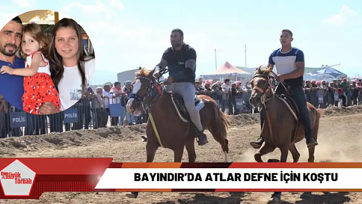 Bayındır'da atlar Defne için koştu