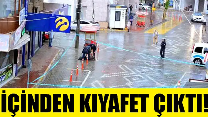 Belediye binası önündeki şüpheli çanta korkuttu