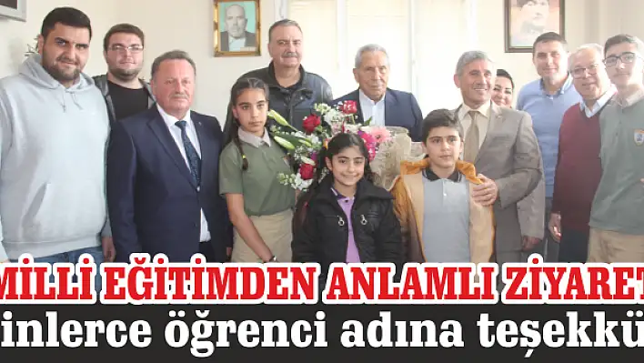 Binlerce öğrenci adına teşekkür