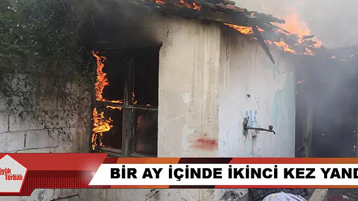 Bir ay içinde ikinci kez yandı