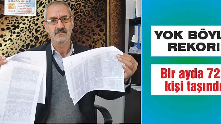 Bir ayda 728 kişi taşındı