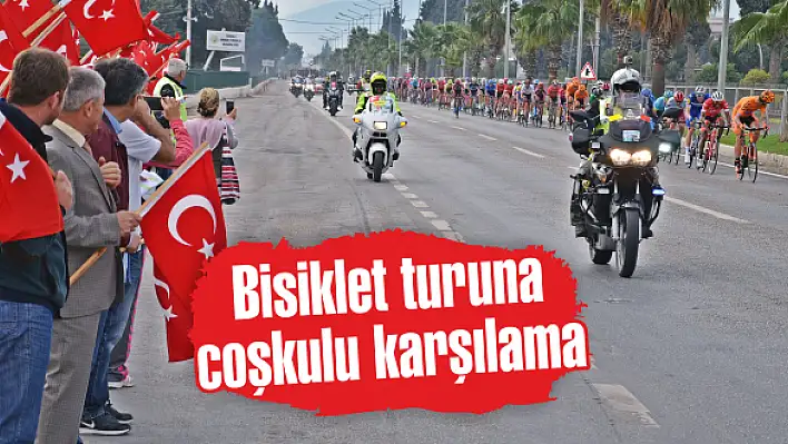 Bisiklet turuna coşkulu karşılama