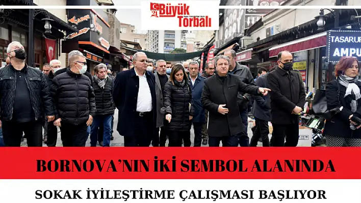 Bornova'nın iki sembol alanında sokak iyileştirme çalışması başlıyor