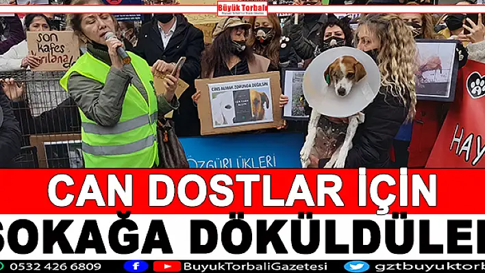 Can dostlar için sokağa döküldüler