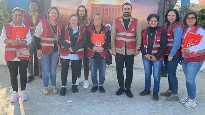 CHP Torbalı sokak sokak, ev ev çalışıyor