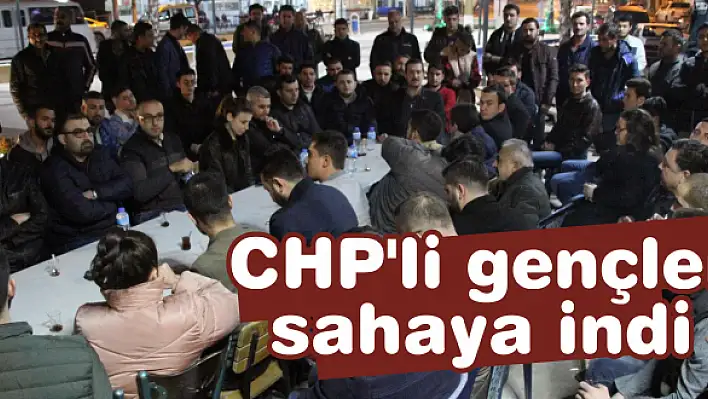 CHP'li gençler sahaya indi