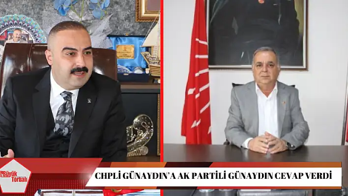 CHPli Günaydın'a AK Partili Günaydın cevap verdi