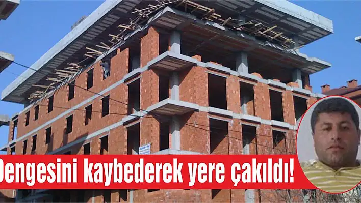 Dengesini kaybederek yere çakıldı