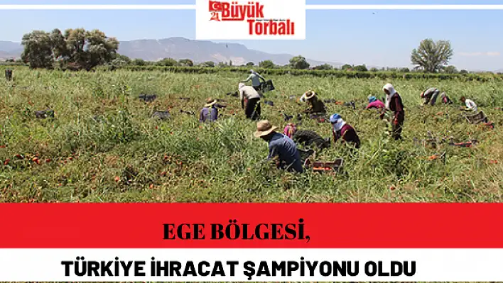 Ege Bölgesi, Türkiye ihracat şampiyonu oldu