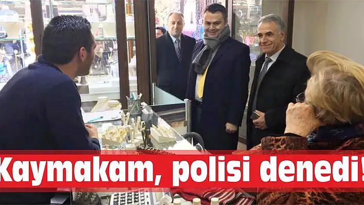 Emniyet müdürünün yanında polisi denedi!