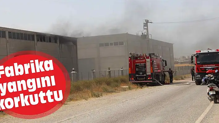 Fabrika yangını korkuttu