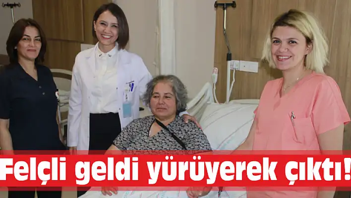 Felçli geldi yürüyerek çıktı!