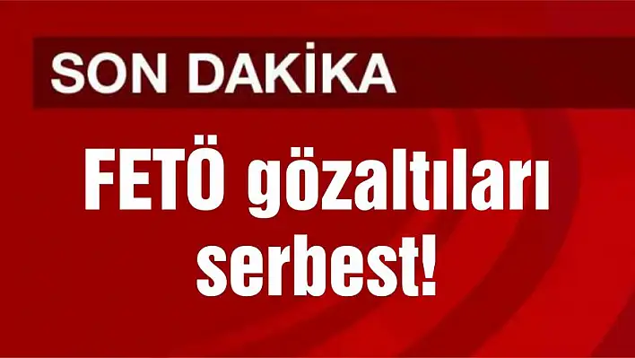 FETÖ gözaltıları serbest!