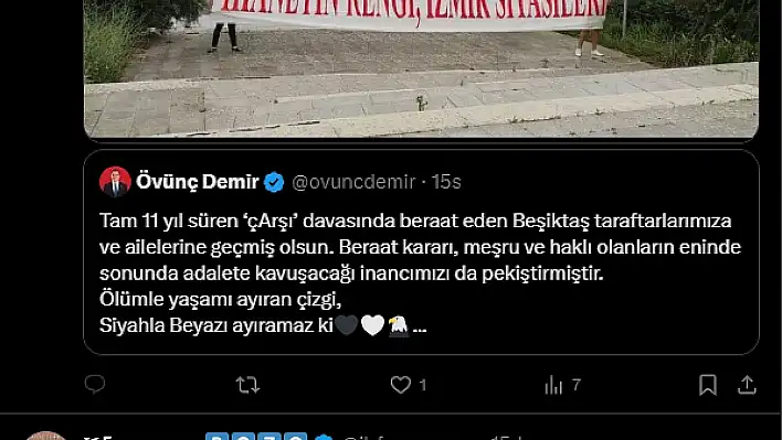 Göztepe taraftarından Başkan Demir'e tepki