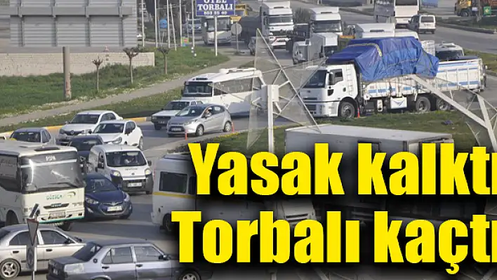 Haftasonu Torbalı’da trafik yoğunluğu