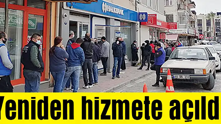 Halk Bankası yeniden hizmete açıldı