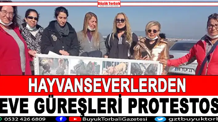 Hayvan severlerden deve güreşleri protestosu