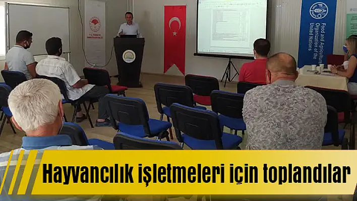 Hayvancılık işletmeleri için toplandılar