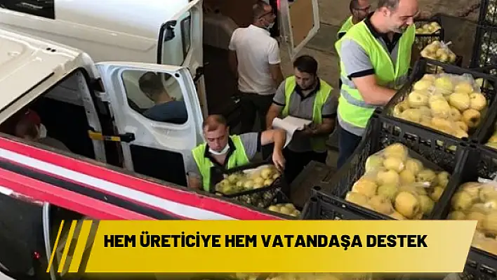 HEM ÜRETİCİYE HEM VATANDAŞA DESTEK