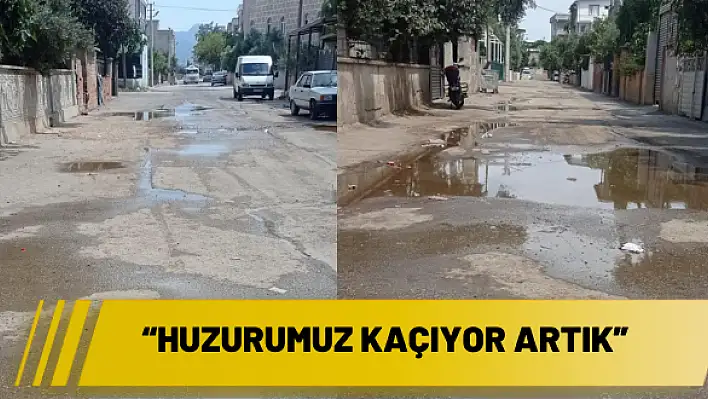 'Huzurumuz kaçıyor artık'