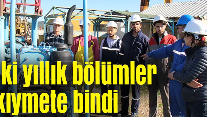 İki yıllık bölümler kıymete bindi