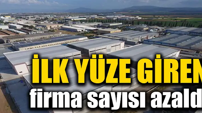 İlk yüze giren firma sayısı azaldı